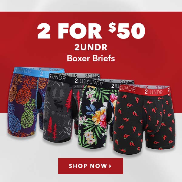 2UNDR Boxer Briefs - 2 For $50