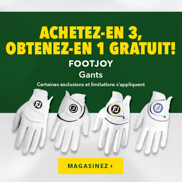 Sélection de gants FootJoy – Achetez-en 3, obtenez-en 1 gratuit!  