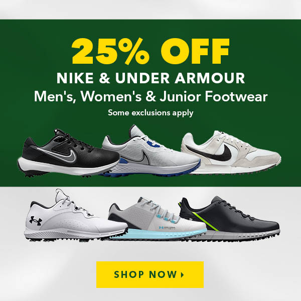 Nike & Under Armour Men's, Women's & Junior Footwear - 25% Off    