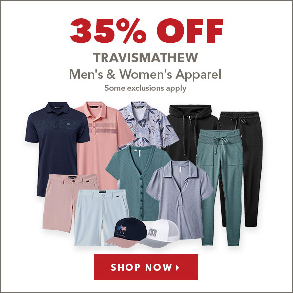 TravisMathew Men's, Women's & Junior Apparel - 35% Off     