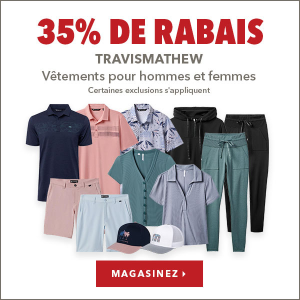 Vêtements TravisMathew pour hommes, femmes et juniors – 35% de rabais    