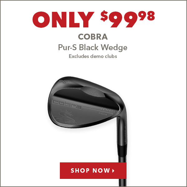 Cobra Pur-S Black Wedge - Only $99.98      