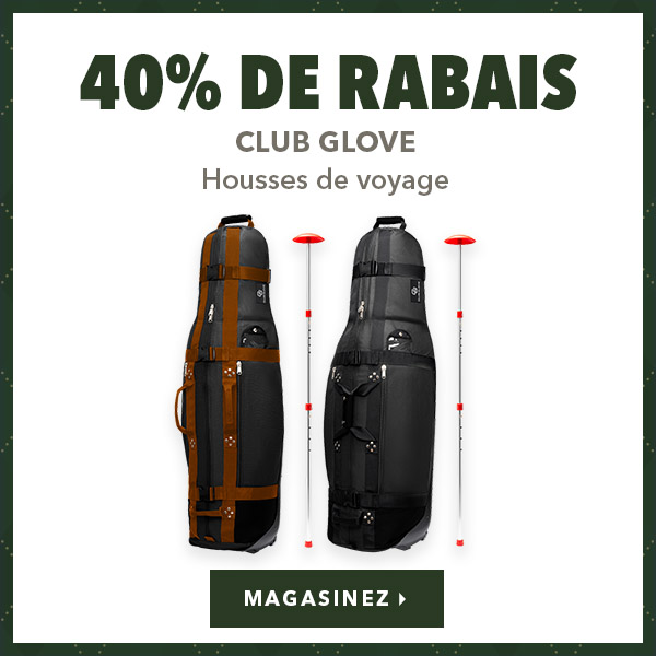 Housses de voyage Club Glove – 40% de rabais    
