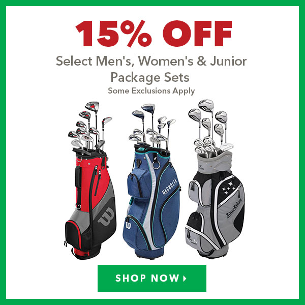 Select Men's, Women's & Junior Package Sets - 15% Off