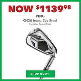  Ping G340 Irons, 7pc Steel - Now $1139.98   