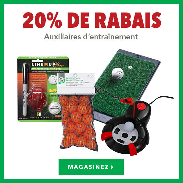 Auxiliaires d’entraînement - 20% de rabais