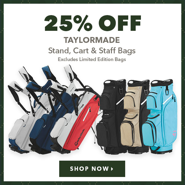 TaylorMade Stand, Cart & Staff Bags - 25% Off 