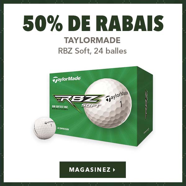 TaylorMade RBZ Soft, 24 balles – 50% de rabais  
