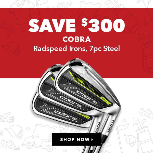 Cobra Radspeed Irons, 7pc Steel - Save $300