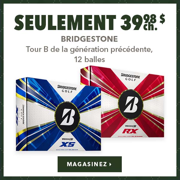 Bridgestone Tour B de la génération précédente, 12 balles – Seulement 39,98 $ 