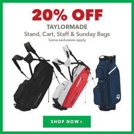 TaylorMade Stand, Cart, Staff & Sunday Bags - 20% Off    