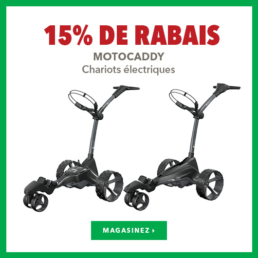 Chariots électriques Motocaddy – 15% de rabais  