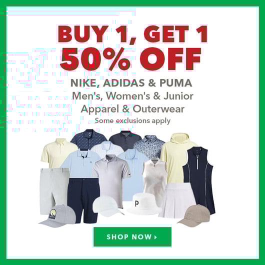 Nike, Adidas & Puma Men's, Women's & Junior Apparel & Outerwear - Buy 1, Get 1 50% Off  