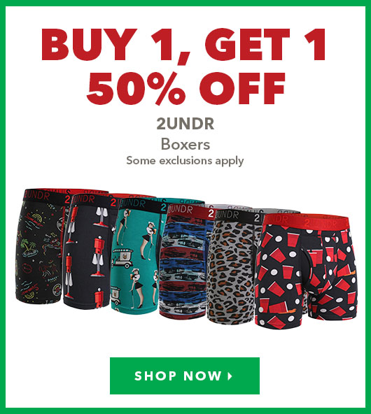 2UNDR Boxers - Buy 1 Get 1 50% Off