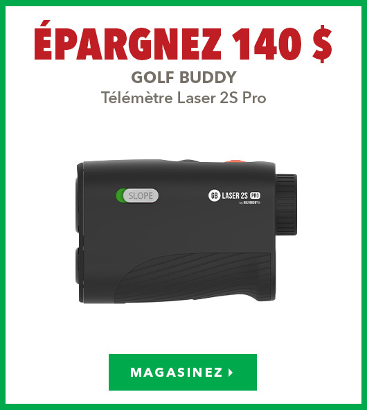 Télémètre Golf Buddy Laser 2S Pro – Épargnez 140 $ 