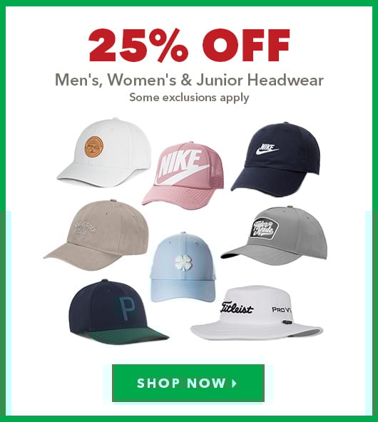 Men's, Women's & Junior Headwear - 25% Off  