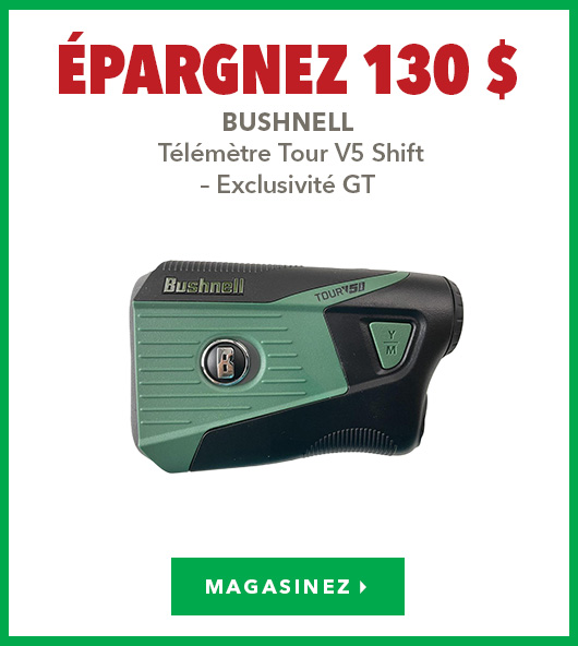 Télémètre Bushnell Tour V5 Shift – Économisez 130 $ 
