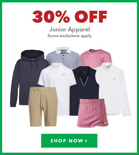 Junior Apparel - 30% Off  