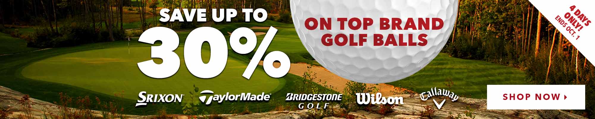 Extend Your Season Sale - Save on Top Brand Golf Balls