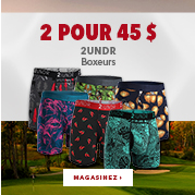 Boxeurs 2Under – 2 pour 45 $