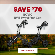 Rovic RV1S Swivel Push Cart - Save $70  