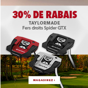 Fers droits TaylorMade Spider Gtx – 15% de rabais 