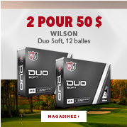 Wilson Duo Soft, 12 balles – 2 pour 50 $
