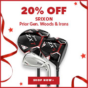 Srixon Prior Gen. Woods & Irons - 20% Off  