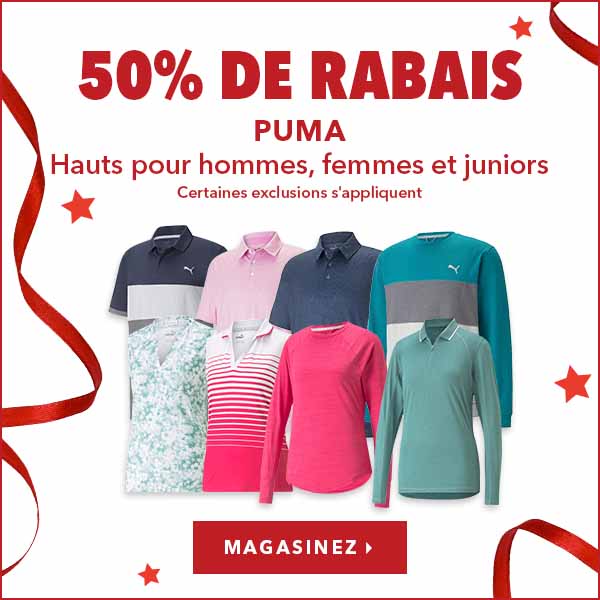 Hauts Puma pour hommes, femmes et juniors - 50 % de rabais 