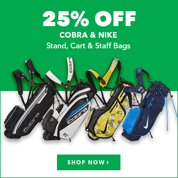 Cobra & Nike Stand, Cart & Staff Bags - 25% Off   