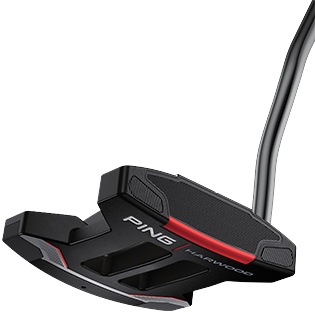 2021 Harwood Putter with PP60 Black/White Grip: Increased MOI